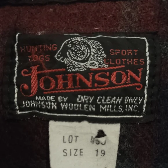 Johnson Hunting Togs Wool Plaid Jacket Vintage - Picture 7 of 7